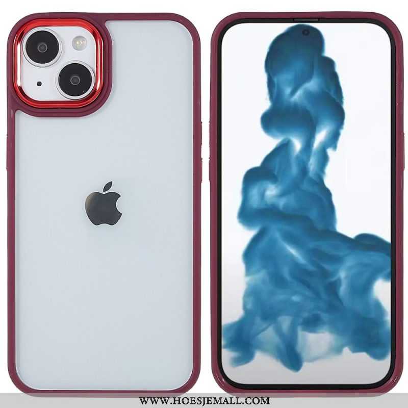 Hoesje voor iPhone 14 Plus Acryl Siliconen Randen