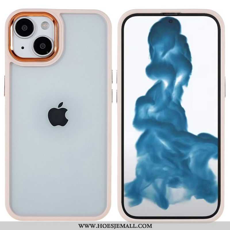 Hoesje voor iPhone 14 Plus Acryl Siliconen Randen