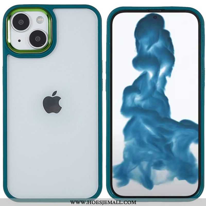 Hoesje voor iPhone 14 Plus Acryl Siliconen Randen