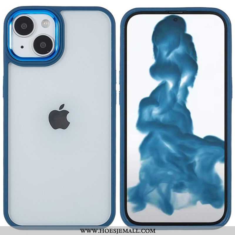 Hoesje voor iPhone 14 Plus Acryl Siliconen Randen