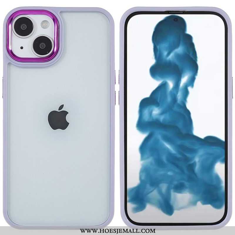 Hoesje voor iPhone 14 Plus Acryl Siliconen Randen