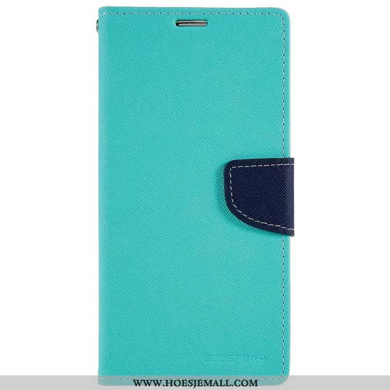 Folio-hoesje voor iPhone 14 Pro Max Tweekleurige Mercury Goospery