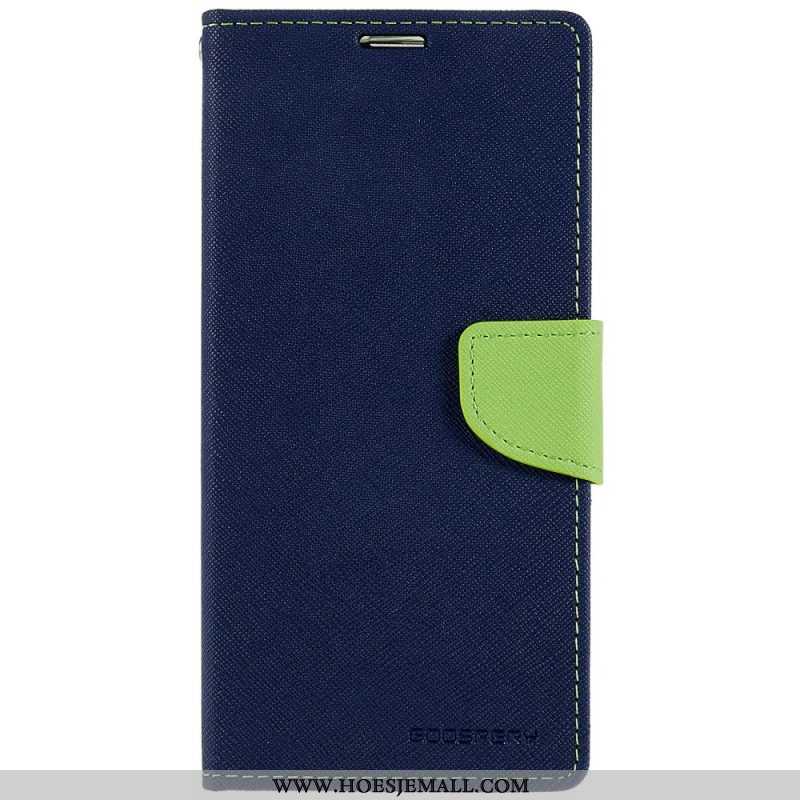 Folio-hoesje voor iPhone 14 Pro Max Tweekleurige Mercury Goospery