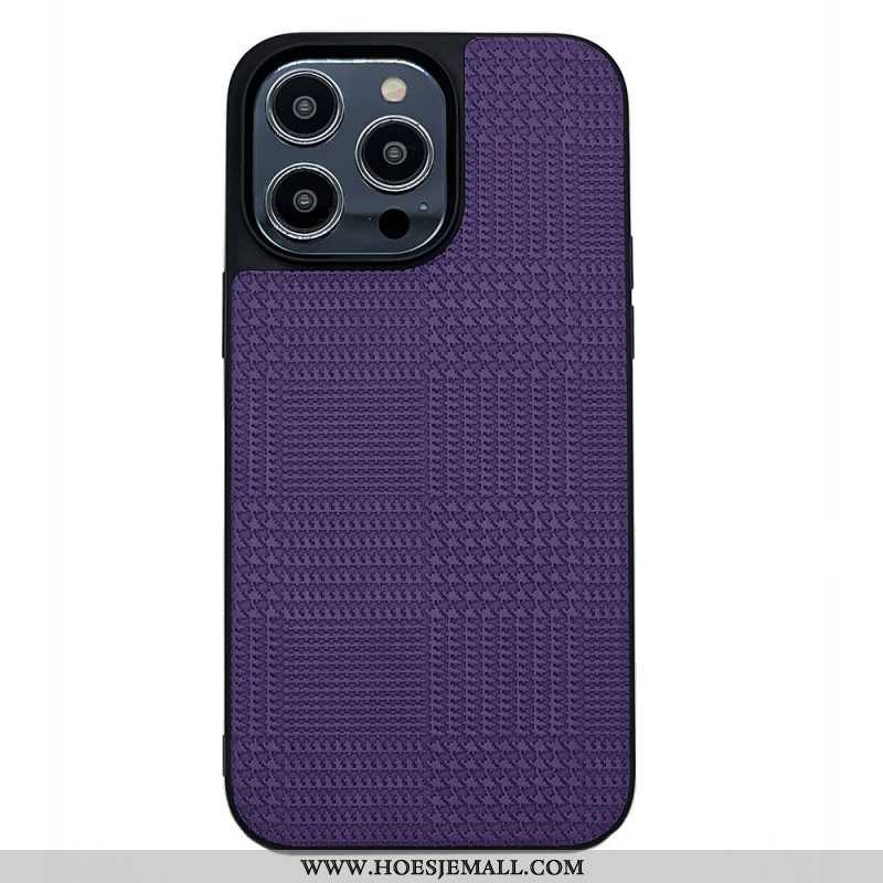 Hoesje voor iPhone 14 Pro Max Cross-over Kunstleer