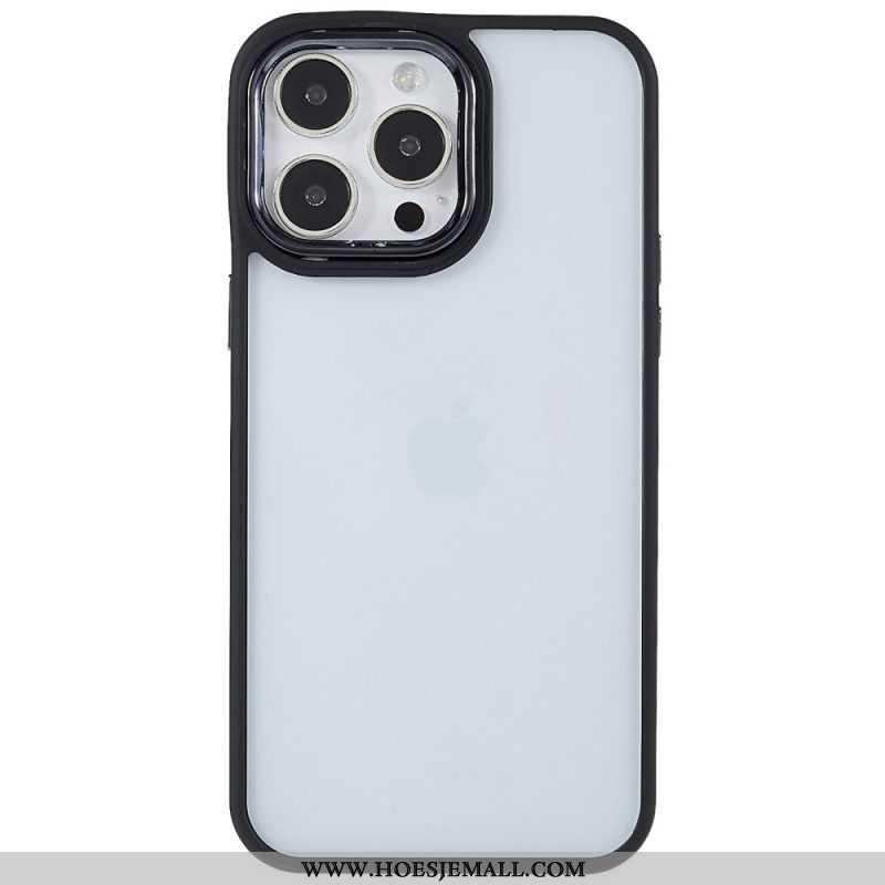 Hoesje voor iPhone 14 Pro Max Transparant Gekleurde Randen