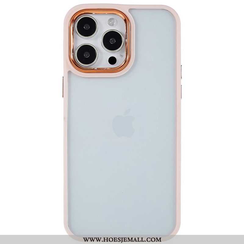 Hoesje voor iPhone 14 Pro Max Transparant Gekleurde Randen