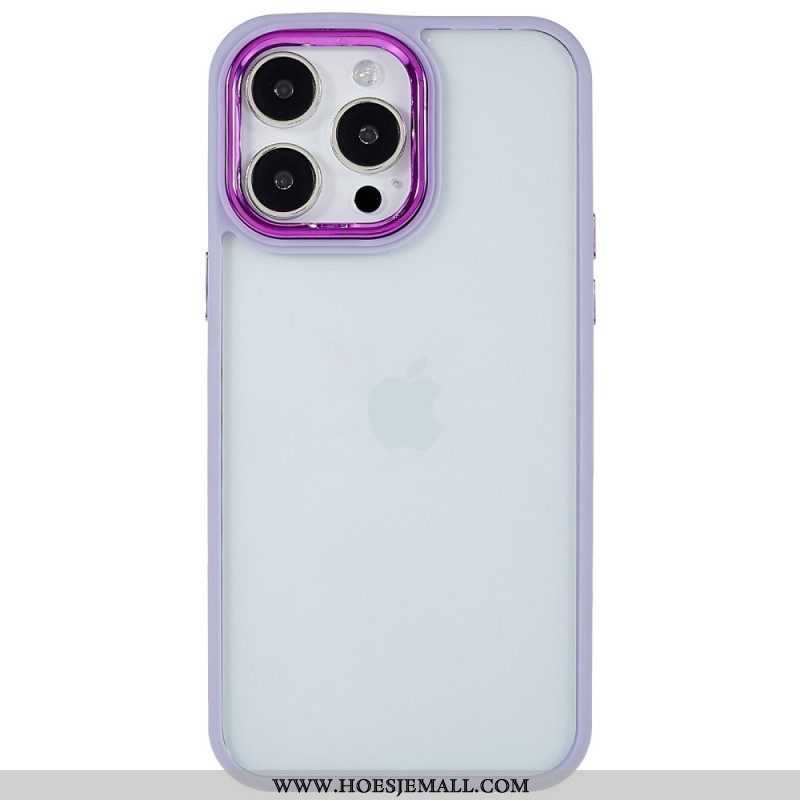 Hoesje voor iPhone 14 Pro Max Transparant Gekleurde Randen