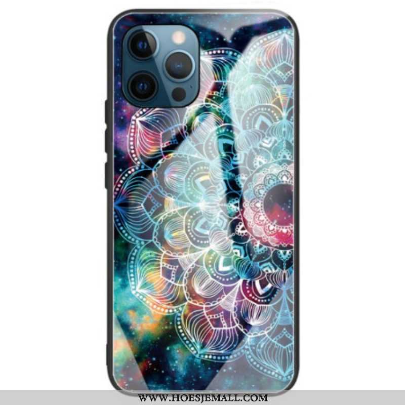 Hoesje voor iPhone 14 Pro Max Mandala Gehard Glas