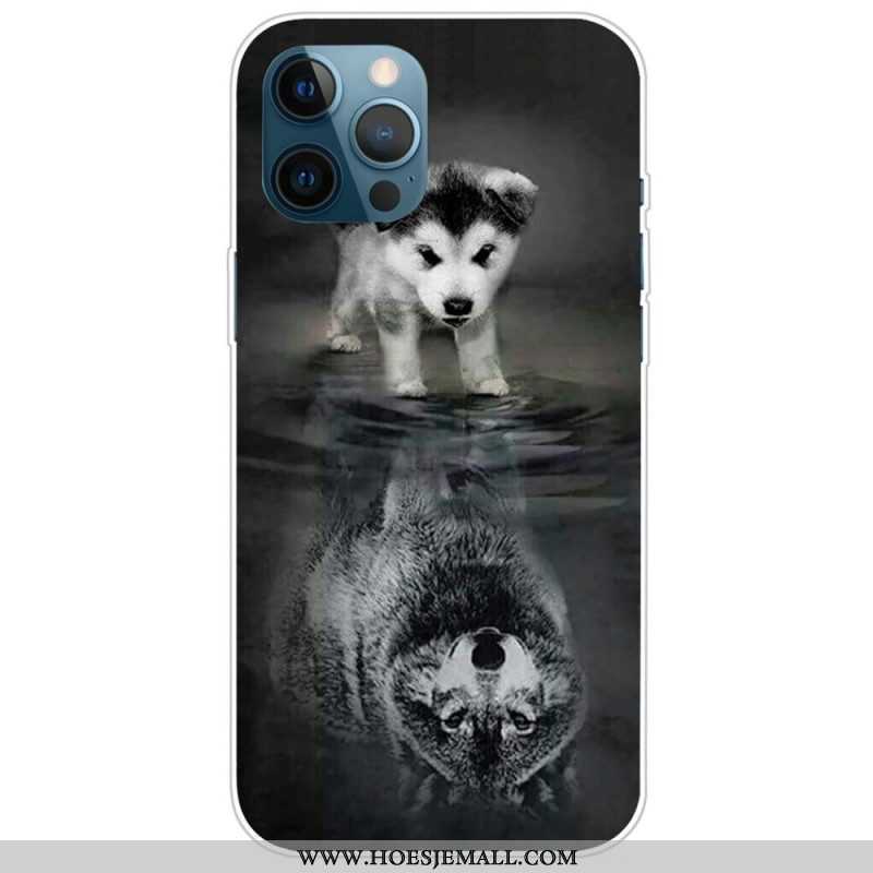 Hoesje voor iPhone 14 Pro Max Declinatie Wolf