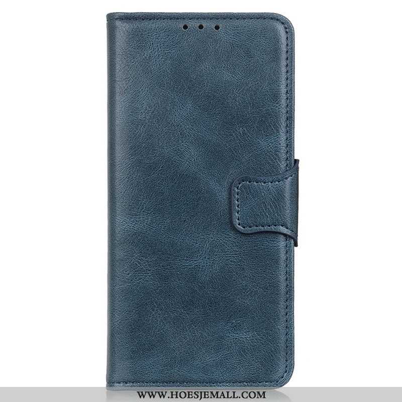 Folio-hoesje voor iPhone 14 Pro Max Stijl Lederen Gesp Omkeerbaar