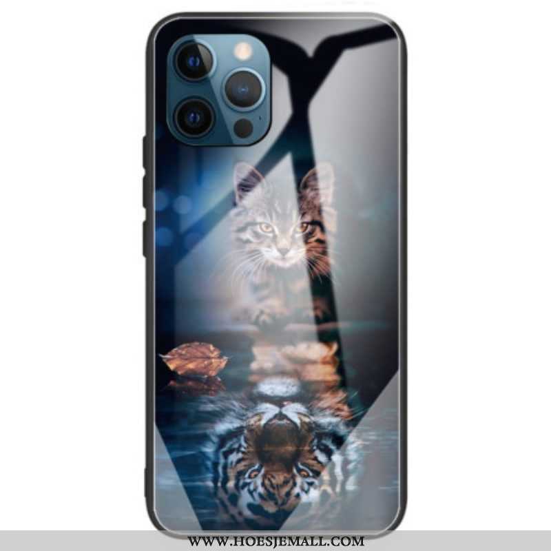 Hoesje voor iPhone 14 Pro Max Kittendroom Van Gehard Glas