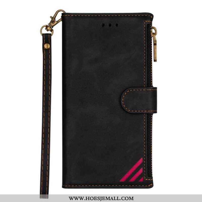 Flip Case voor iPhone 14 Pro Max Met Ketting Lanyard-lijnen