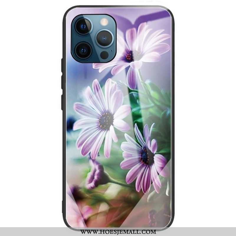 Hoesje voor iPhone 14 Pro Max Bloemen Van Gehard Glas