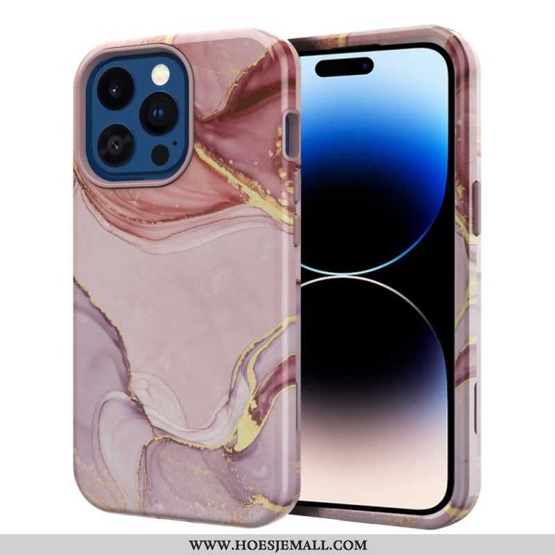 Hoesje voor iPhone 14 Pro Max Fantastisch Marmer