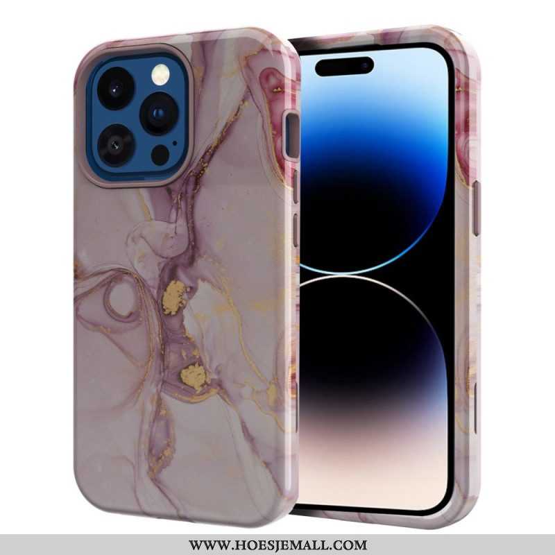 Hoesje voor iPhone 14 Pro Max Fantastisch Marmer