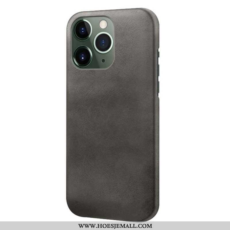 Hoesje voor iPhone 14 Pro Max Leer-effect