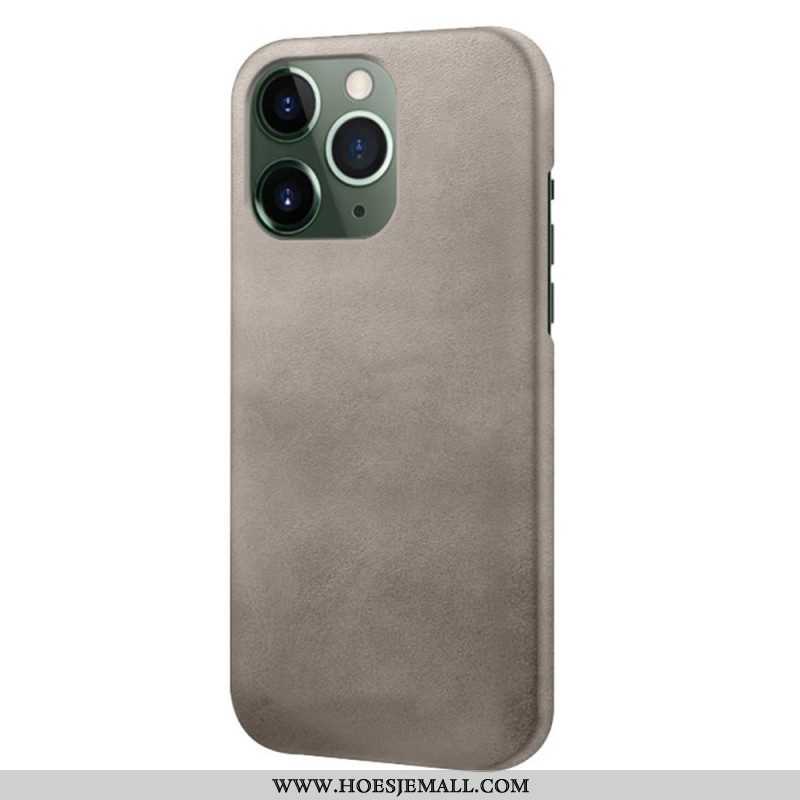 Hoesje voor iPhone 14 Pro Max Leer-effect