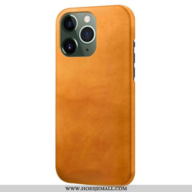 Hoesje voor iPhone 14 Pro Max Leer-effect