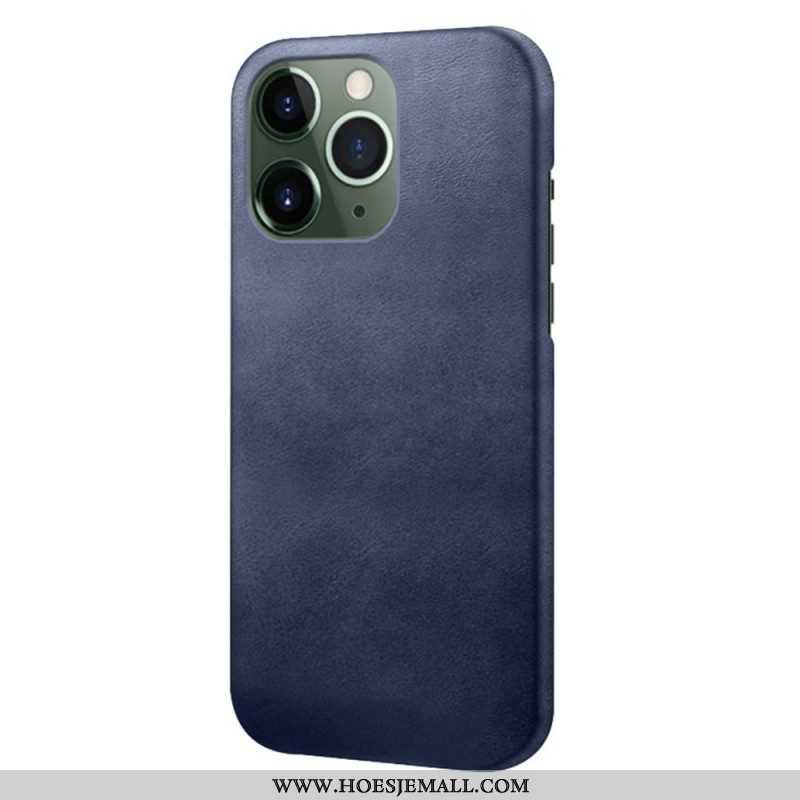 Hoesje voor iPhone 14 Pro Max Leer-effect