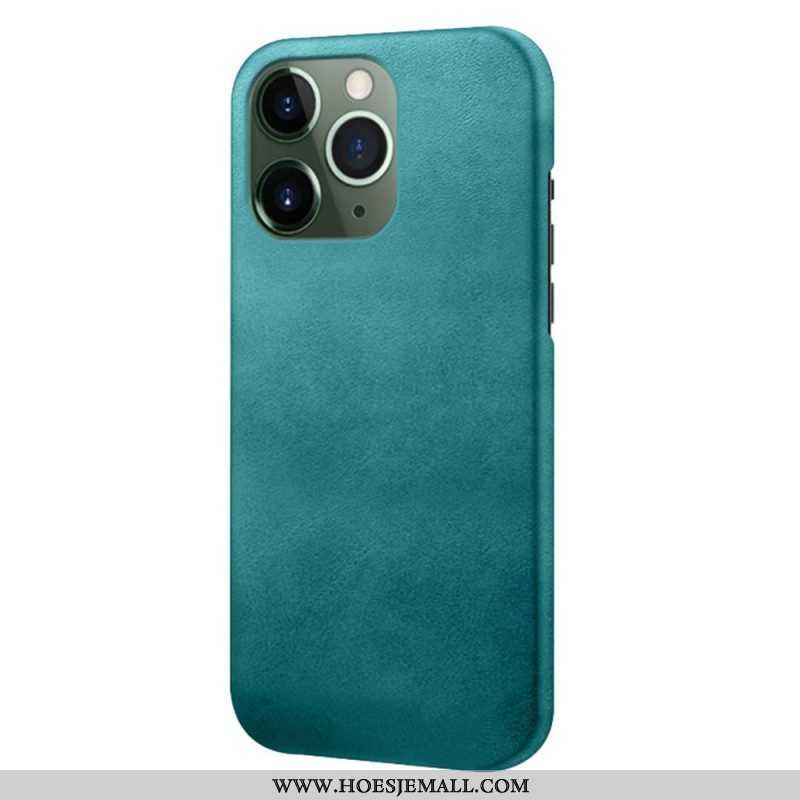 Hoesje voor iPhone 14 Pro Max Leer-effect