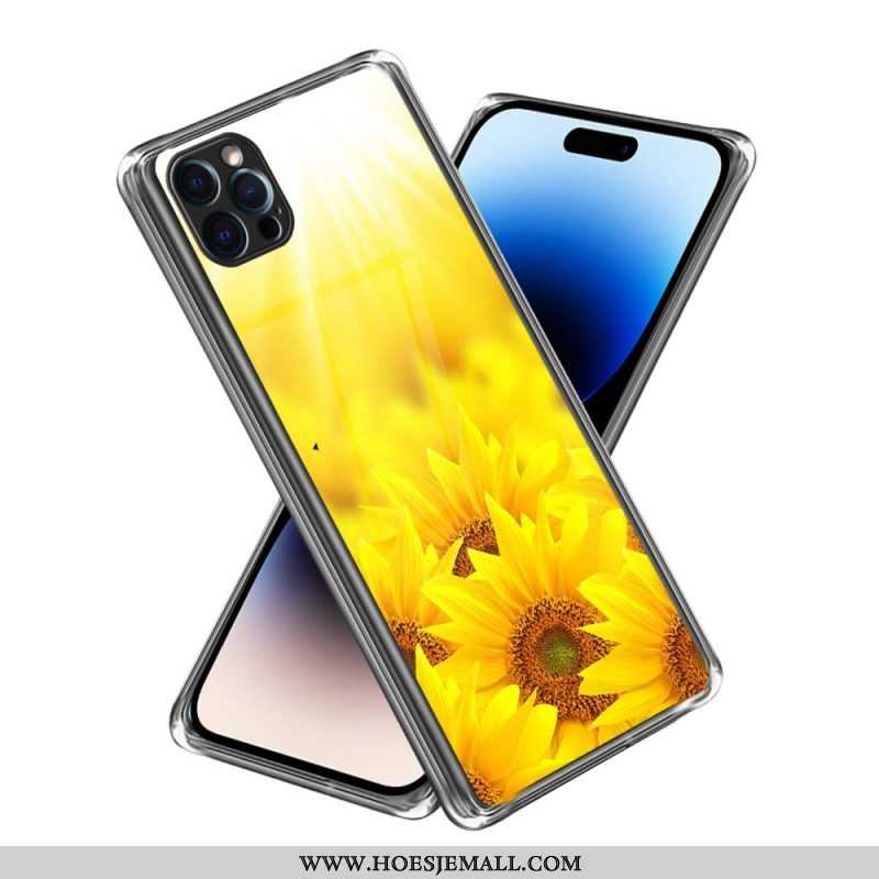 Hoesje voor iPhone 14 Pro Max Intense Zonnebloemen