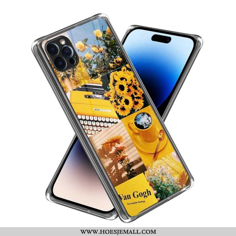 Hoesje voor iPhone 14 Pro Max Intense Zonnebloemen