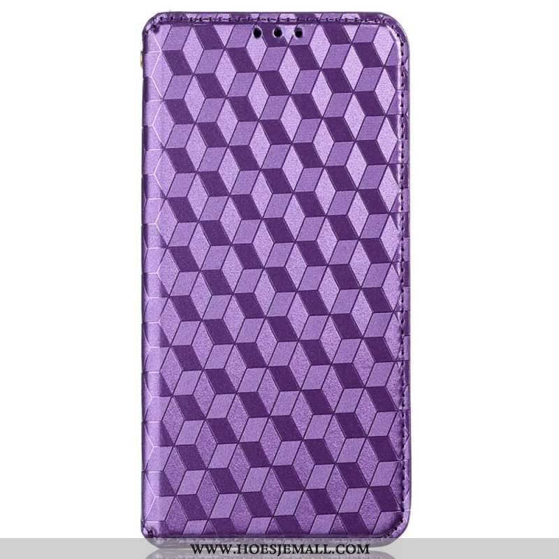 Bescherming Hoesje voor iPhone 14 Pro Max Folio-hoesje 3d Textuur