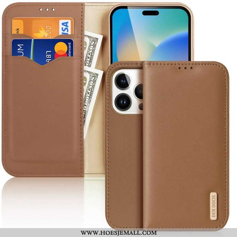 Bescherming Hoesje voor iPhone 14 Pro Max Folio-hoesje Hivo-serie Dux Ducis