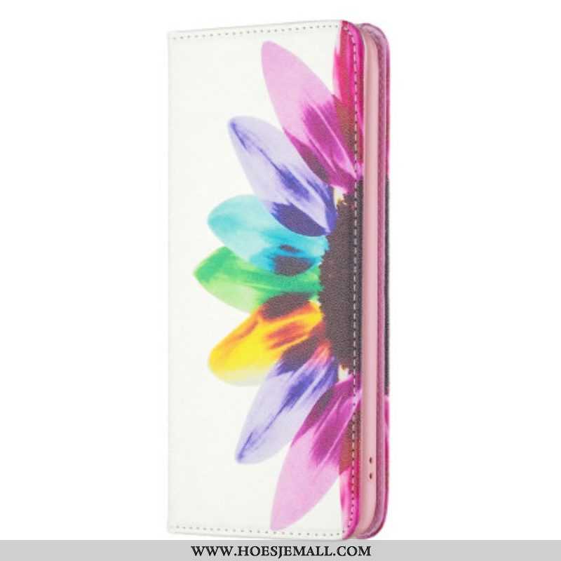 Bescherming Hoesje voor iPhone 14 Pro Max Folio-hoesje Aquarel Bloem