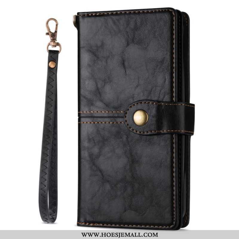 Folio-hoesje voor iPhone 14 Pro Vintage Multifunctioneel