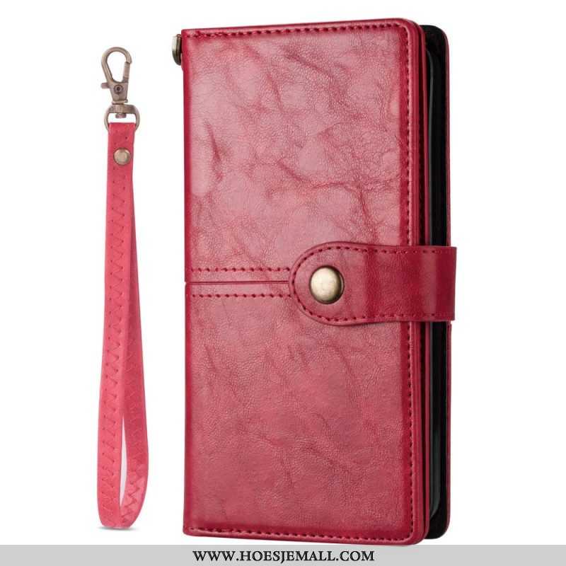 Folio-hoesje voor iPhone 14 Pro Vintage Multifunctioneel