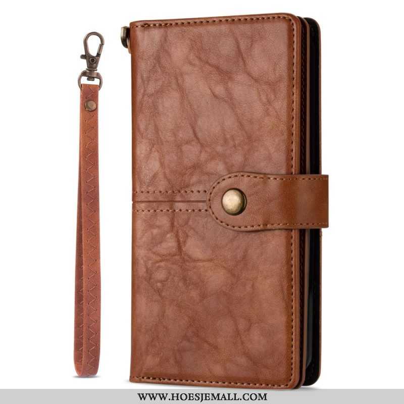 Folio-hoesje voor iPhone 14 Pro Vintage Multifunctioneel