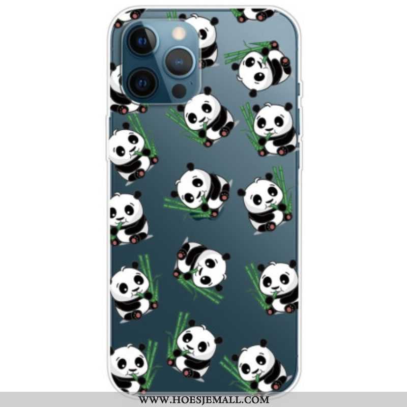 Hoesje voor iPhone 14 Pro Transparante Kleine Panda's