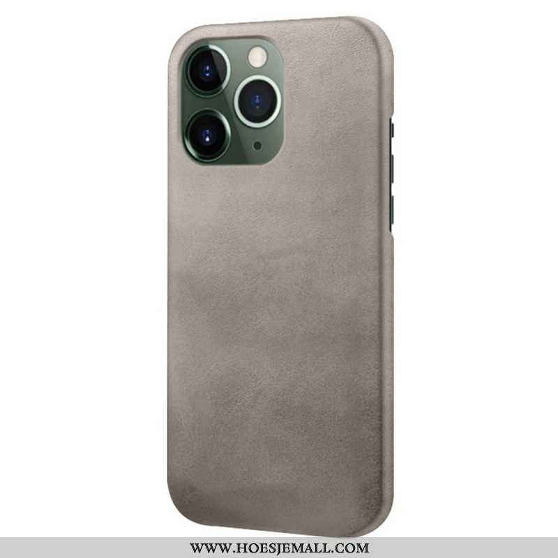 Hoesje voor iPhone 14 Pro Leer-effect