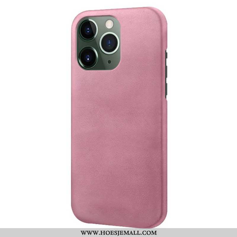 Hoesje voor iPhone 14 Pro Leer-effect