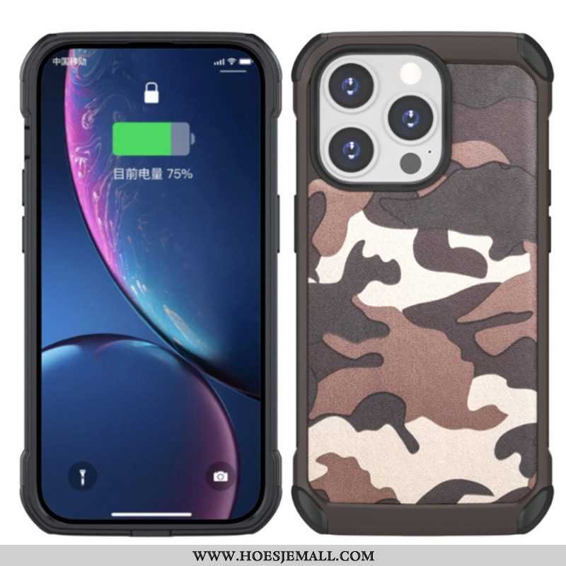 Telefoonhoesje voor iPhone 14 Pro Versterkte Camouflage