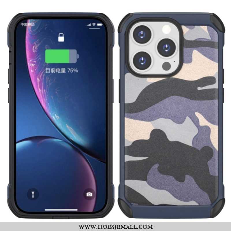 Telefoonhoesje voor iPhone 14 Pro Versterkte Camouflage