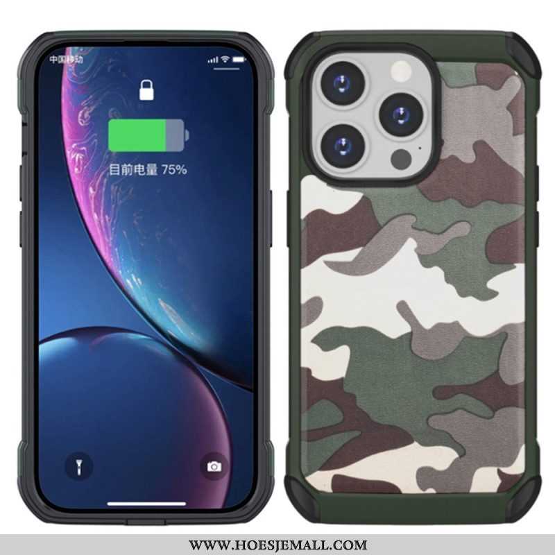 Telefoonhoesje voor iPhone 14 Pro Versterkte Camouflage