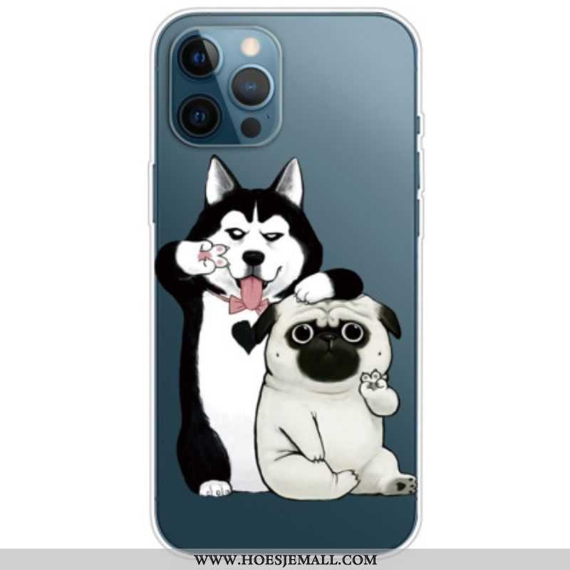 Hoesje voor iPhone 14 Pro Grappige Honden