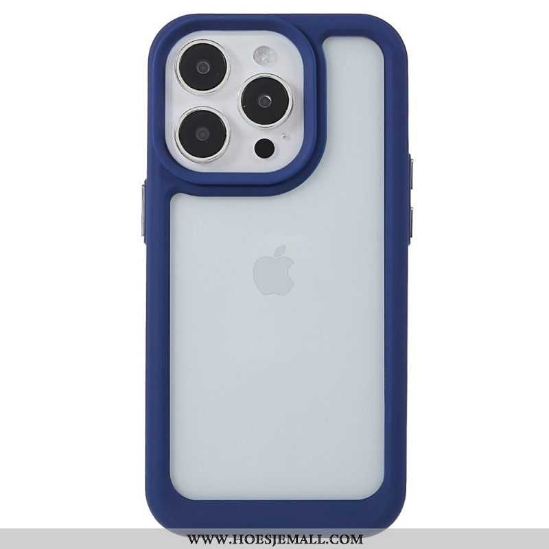 Hoesje voor iPhone 14 Pro Siliconen Randen