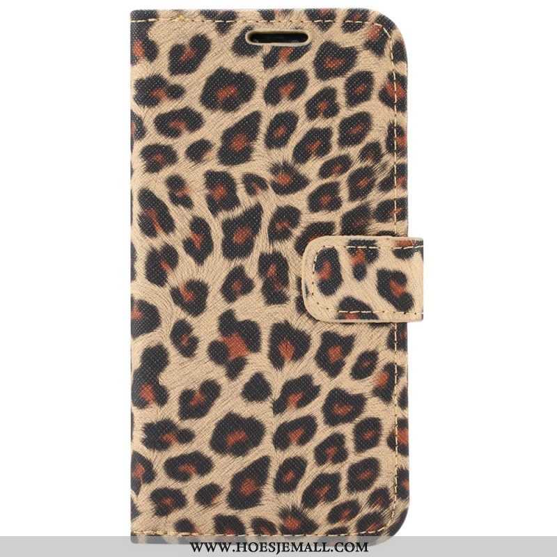 Folio-hoesje voor iPhone 14 Pro Luipaard