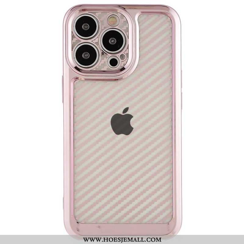 Hoesje voor iPhone 14 Pro Stijlvolle Koolstofvezel