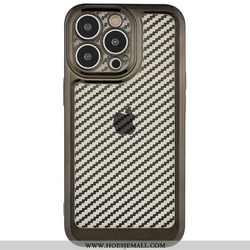 Hoesje voor iPhone 14 Pro Stijlvolle Koolstofvezel