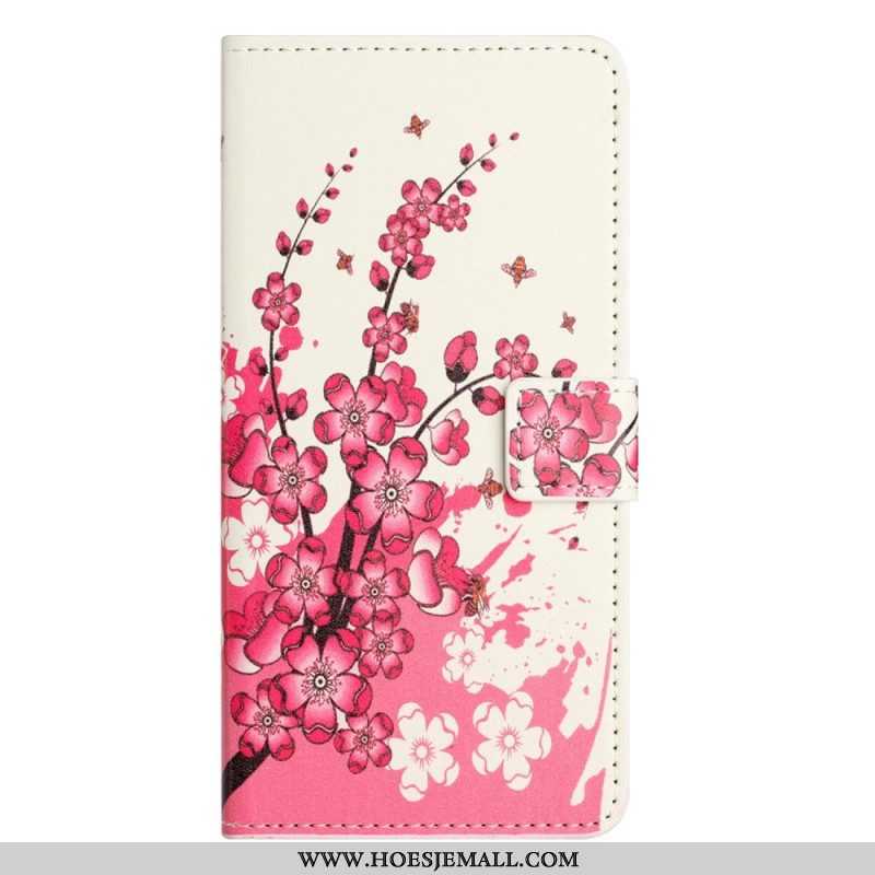 Folio-hoesje voor iPhone 14 Pro Tropische Bloemen