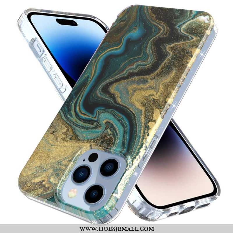 Hoesje voor iPhone 14 Pro Enkel Marmer