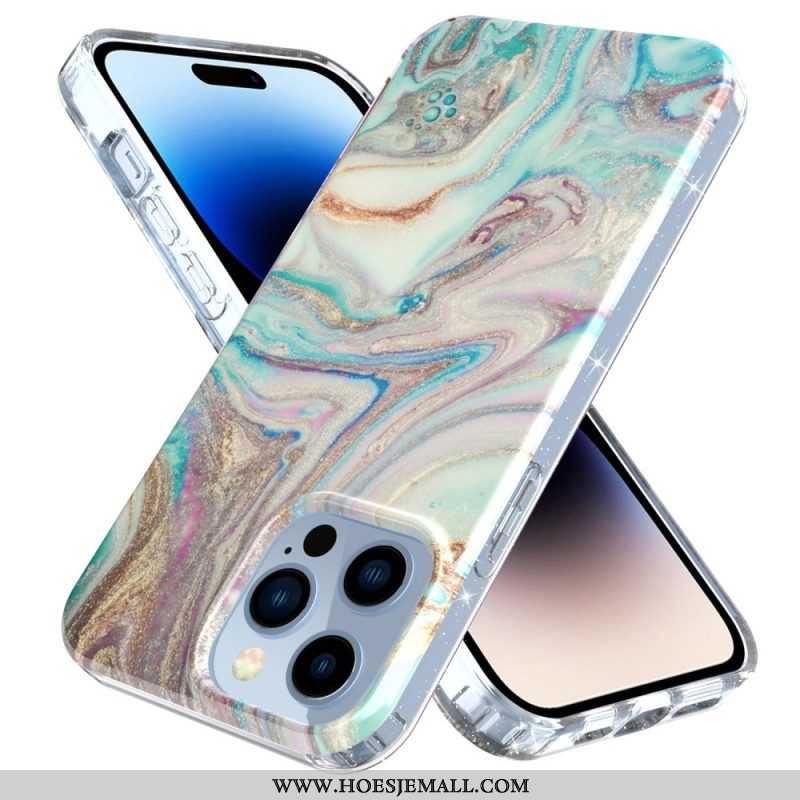 Hoesje voor iPhone 14 Pro Enkel Marmer