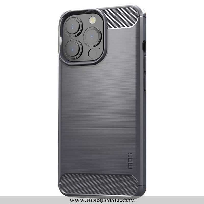 Telefoonhoesje voor iPhone 14 Pro Mofi Geborsteld Koolstofvezel