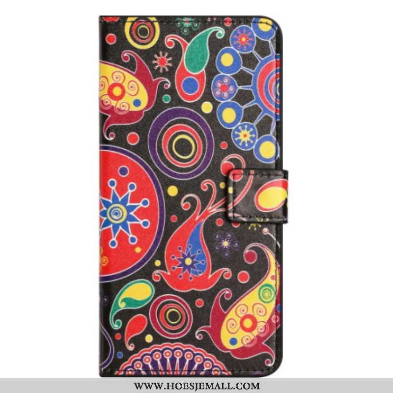 Flip Case voor iPhone 14 Pro Galaxy Patroon