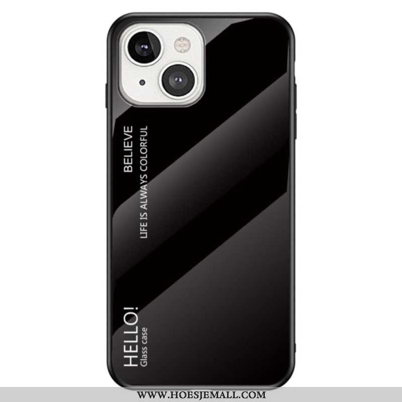 Telefoonhoesje voor iPhone 14 Gehard Glas Hallo