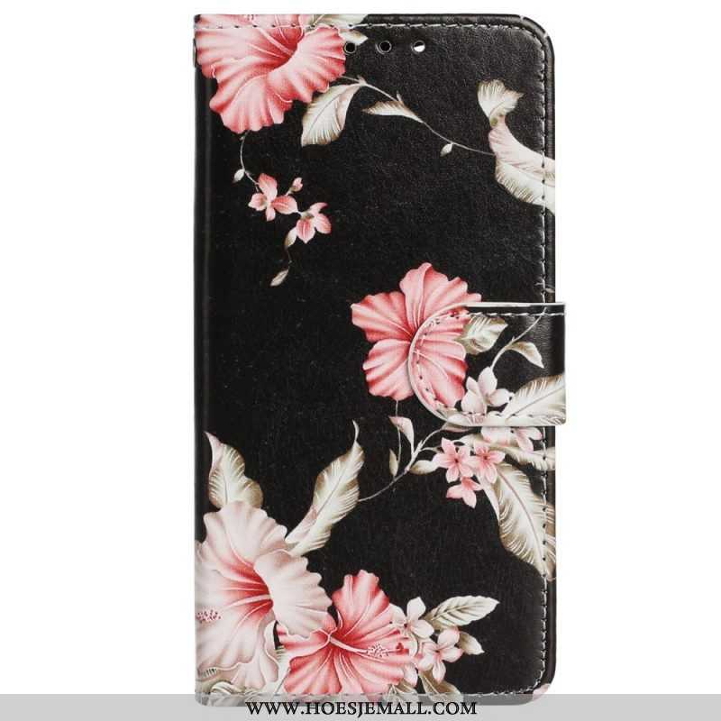 Folio-hoesje voor iPhone 14 Bloemen